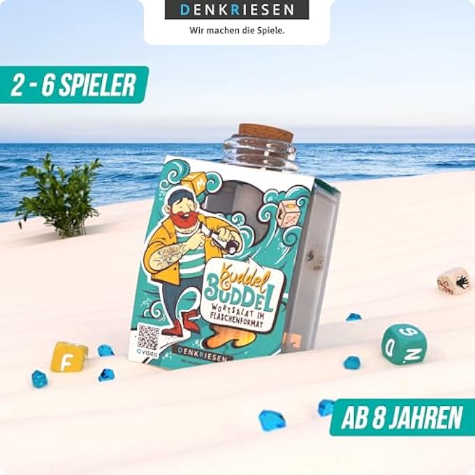 rayihni KUDDEL BUDDEL - THE DICE GAME FOR CHILDREN AND FAMILIES FROM 8 YEARS | REACTION GAME AND BOARD GAME FOR 2-6 PLAYERS | AN ACTION GAME FOR APPROX. 10-15 MINUTES INCLUDING DIAMONDS, BOTTLE AND DICE - Image 3